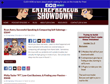 Tablet Screenshot of entrepreneurshowdown.com